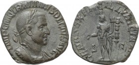TRAJANUS DECIUS (249-251). Sestertius. Rome. 

Obv: IMP C M Q TRAIANVS DECIVS AVG. 
Laureate and cuirassed bust right.
Rev: GENIVS EXERC ILLVRICIA...