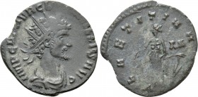 QUINTILLUS (270). Antoninian. Siscia. 

Obv: IMP C M AVR CL QVINTILLVS AVG. 
Radiate, draped and cuirassed bust right.
Rev: LAETITIA AVG / XII. 
...
