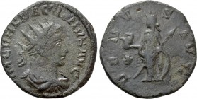 VABALATHUS (268-270). Antoninianus. Antioch. 

Obv: IM C VABALATHVS AVG. 
Radiate, draped and cuirassed bust right.
Rev: VENVS AVG. 
Venus standi...
