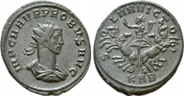 PROBUS (276-282). Antoninianus. Serdica. 

Obv: IMP C M AVR PROBVS AVG. 
Radiate, draped and cuirassed bust right.
Rev: SOLI INVICTO / KAB. 
So, ...