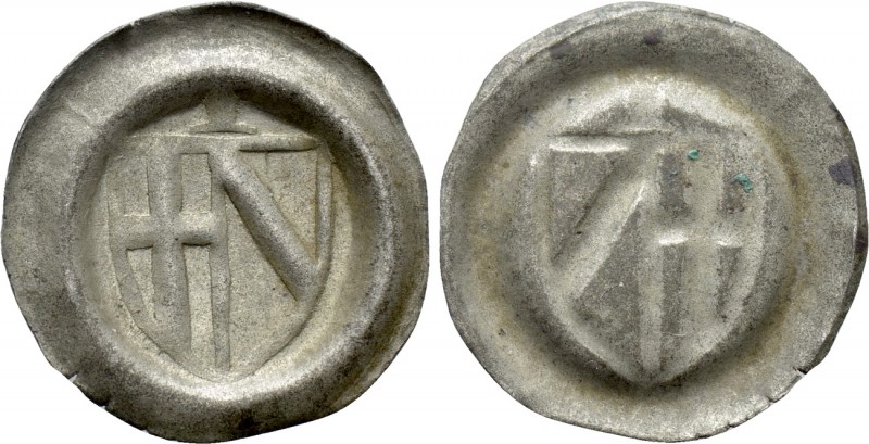 GERMANY. Trier. John II of Baden (1456-1503). Heller (1481). 

Obv: Coat of ar...