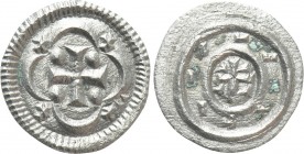 HUNGARY. István II (1116-1131). Denar. 

Obv: Cross in quatrefoil.
Rev: Cross within circle.

Huszar 84; Lengyel 10/9. 

Condition: Extremely f...