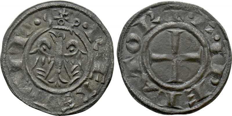 ITALY. Sicily. Federico I (1198-1250). BI Denaro. Messina. 

Obv: + F IPERATOR...