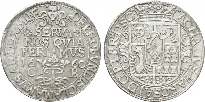 TRANSYLVANIA. Principality. Ákos Barcsay (1658-1660). Taler (1660). Nagyszeben (...