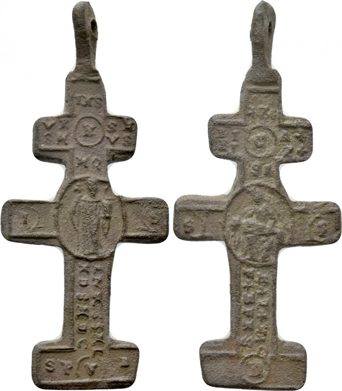 GERMANY. Donauwörth. Plague cross (18th century). 

Obv: Crowned Vesper image....