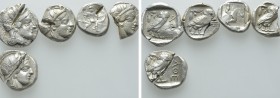 5 Tetradrachms and Staters. 

Obv: .
Rev: .

. 

Condition: See picture.

Weight: g.
 Diameter: mm.