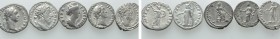 5 Denarii; Domitianus, Commodus etc. 

Obv: .
Rev: .

. 

Condition: See picture.

Weight: g.
 Diameter: mm.