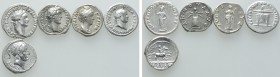 5 Roman Coins; Titus, Domitian etc. 

Obv: .
Rev: .

. 

Condition: See picture.

Weight: g.
 Diameter: mm.