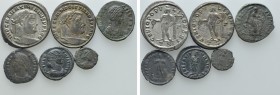 6 Roman Coins; Procopius, Fausta etc. 

Obv: .
Rev: .

. 

Condition: See picture.

Weight: g.
 Diameter: mm.