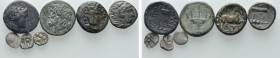 7 Greek and Celtic Coins. 

Obv: .
Rev: .

. 

Condition: See picture.

Weight: g.
 Diameter: mm.