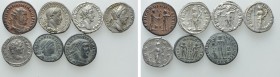 7 Roman Coins. 

Obv: .
Rev: .

. 

Condition: See picture.

Weight: g.
 Diameter: mm.