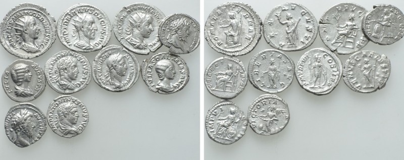 10 Roman Denarii. 

Obv: .
Rev: .

. 

Condition: See picture.

Weight:...