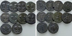 10 Roman Provincial Coins. 

Obv: .
Rev: .

. 

Condition: See picture.

Weight: g.
 Diameter: mm.