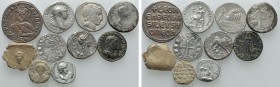 10 Coins and Seals; Including two Foureés. 

Obv: .
Rev: .

. 

Condition: See picture.

Weight: g.
 Diameter: mm.