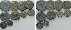 10 Roman Provincial Coins. 

Obv: .
Rev: .

. 

Condition: See picture.

Weight: g.
 Diameter: mm.