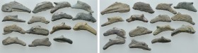 15 Pieces of Olbian Dolphin Money. 

Obv: .
Rev: .

. 

Condition: See picture.

Weight: g.
 Diameter: mm.
