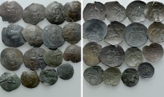16 Medieval Coins of Bulgaria; Mostly Ivan Asen. 

Obv: .
Rev: .

. 

Condition: See picture.

Weight: g.
 Diameter: mm.