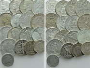 18 Modern Silver Coins; Circa 200 gr. Gross Weight. 

Obv: .
Rev: .

. 

Condition: See picture.

Weight: g.
 Diameter: mm.