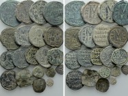 20 Byzantine and Ottoman Coins. 

Obv: .
Rev: .

. 

Condition: See picture.

Weight: g.
 Diameter: mm.