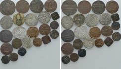 23 German Coins of Augsburg. 

Obv: .
Rev: .

. 

Condition: Very fine.

Weight: g.
 Diameter: mm.