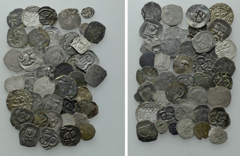 Circa 40 Medieval Coins; Mostly Austria. 

Obv: .
Rev: .

. 

Condition: ...