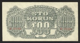 Czechoslovakia 100 Korun 1944
P# 48; XF