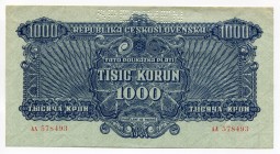 Czechoslovakia 1000 Korun 1944 Specimen
P# 50s