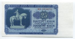 Czechoslovakia 25 Korun 1953 
P# 84b; № MT 055073; UNC
