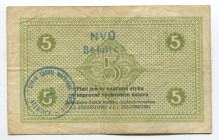 Czechoslovakia 5 Korun 1981 "Prison Money"
Věznice Bělušice; VF