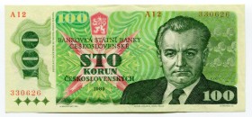Czechoslovakia 100 Korun 1989 Series "A"
P# 97; UNC