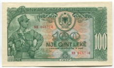 Albania 100 Lekë 1957 
P# 30a; UNC