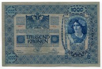 Austria 1000 Kronen 1902 
P# 8a; AUNC/UNC