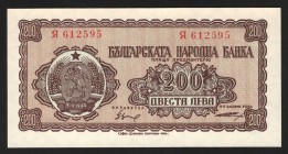 Bulgaria 200 Leva 1948 
P# 75; UNC