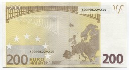European Union 200 Euro 2002 Sign. Duisenberg
P# 6x - Germany; № X 00906229235; UNC; Sign. W.F. Duisenberg (1st President of European Central Bank)