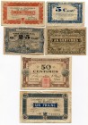 France Set of 6 Notgelds 1916 -18
F-VF