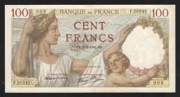 France 100 Francs 1941 
P# 94; Without holes; UNC-