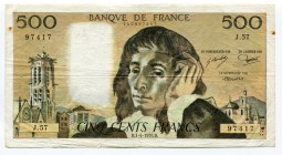 France 500 Francs 1976 
P# 156d; № 140897417; F-VF