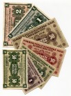 Germany Set of 13 Lagergelds 1914 -18 Kriegsgefangenenlager
Various Dates & Denominations; VF-AUNC