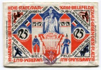 Germany Bielefeld 25 Mark 1921 Stoffgeld
Grabowski 20b.