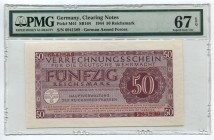 Germany 50 Reichsmark 1944 PMG 67 SGU
P# M41; № 6941589; UNC