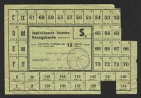Germany Ration Card 1944 
VF