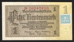 Germany - GDR 1 Rentenmark 1948 
P# 1; Soviet occupation zone; UNC