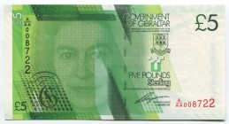 Gibraltar 5 Pounds 2011 
P# 35; № A/AA 008722; UNC