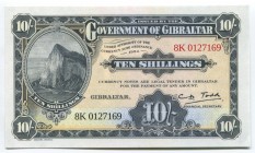 Gibraltar 10 Shillings 2018 Specimen
№ 8K 0127169; UNC