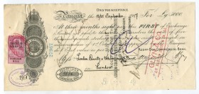 Great Britain 5000 Pounds 1917 Bill Paper RARE
Azoff-Don Commercial Bank; Petrograd; a Bill of Exchange Payable in Another Country; XF+