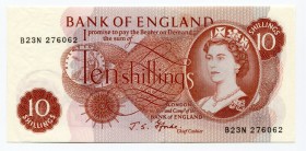 Great Britain 10 Shillings 1966 -70
P# 373c; № 276062; UNC