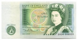 Great Britain 1 Pound 1981 - 1984
P# 377b; Sign. D.H.F. Somerset; UNC