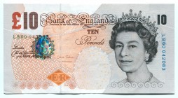 Great Britain 10 Pounds 2012 
P# 389d; № LB60 042083; AUNC