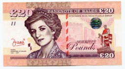 Great Britain 20 Pounds 2017 Specimen "Princess Diana"
Fantasy Banknote; Limited Edition; Made by Matej Gábriš; BUNC