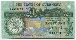 Guernsey 1 Pound 1991 
P# 52c; № T 779970; UNC; Sign. D.M. Clark